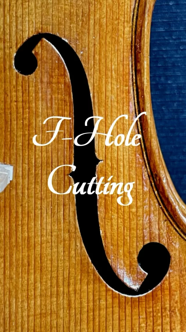 The Birth of a Violin F-Hole. Some Insights. #violinmaker #violinmaking #violin #luthier #artisan #fineinstruments #cremona #italianexcellence #soundquality