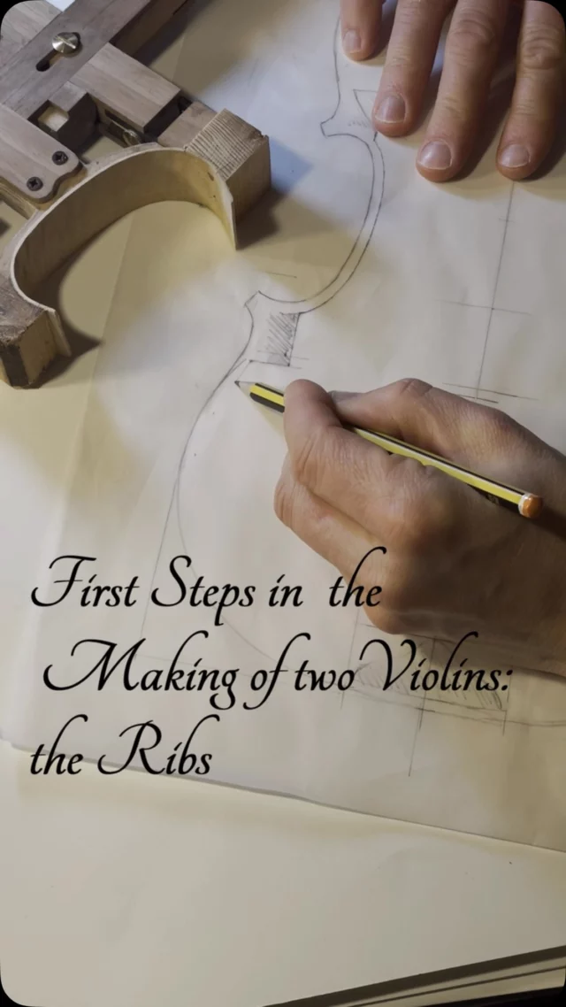 At the Moment I‘m working on two violins based on two different drawings and two distinct sound Ideals. #violinmaker #violinmaking #luthier #violin #cremona #fineinstruments #italianexcellence #artisan #art #soundquality